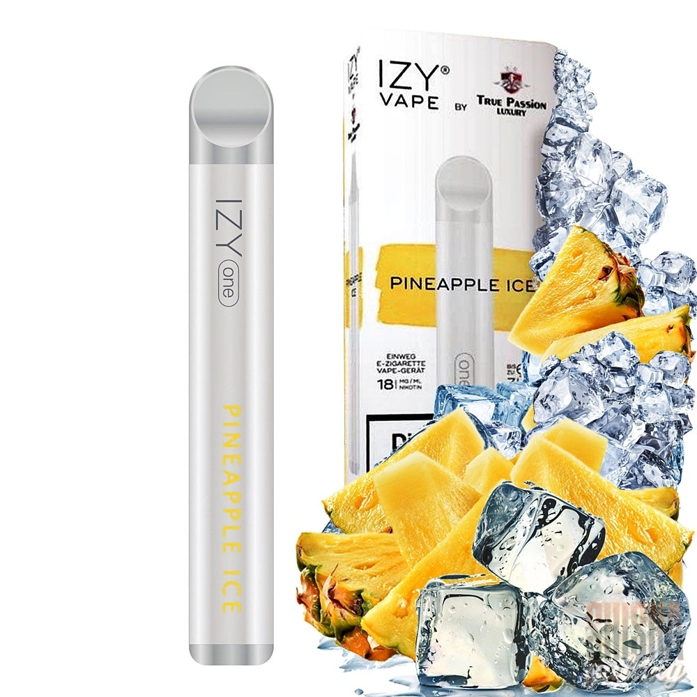 Izy Vape by True Passion - Pineapple Ice - Einweg E-Shisha - 600 Züge - Nikotin 18 mg