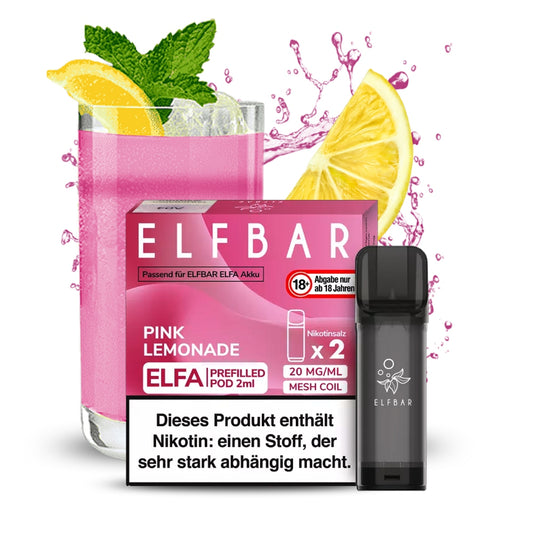 Elfbar ELFA Prefilled POD (2stk) - Pink Limonade 20mg
