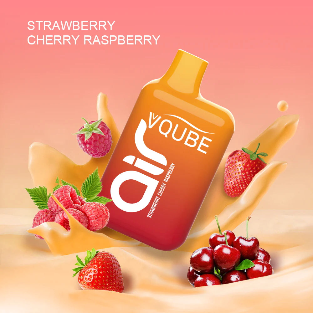 VQUBE AIR Strawberry Cherry Raspberry 20mg - Erdbeere Kirsche Himbeere Liquid