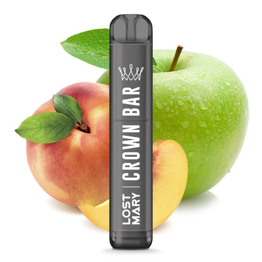 ALFAKHER Crown Bar 20mg - Peach Green Apple 600