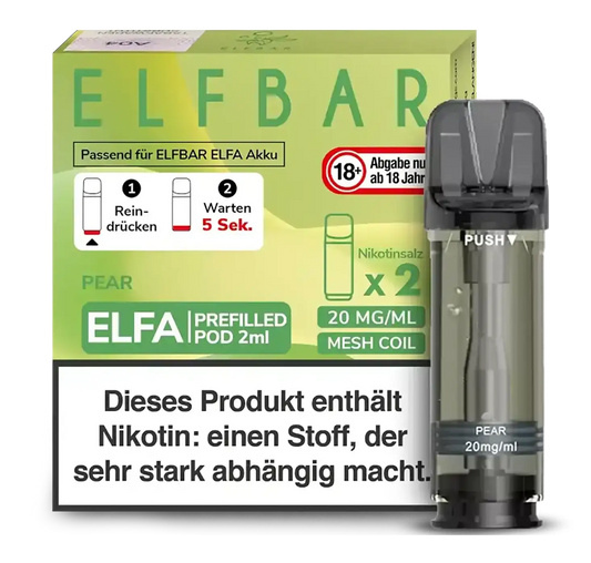 Elfbar ELFA Prefilled POD (2stk) - Pear 20mg