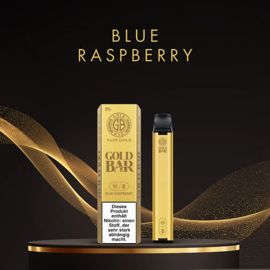 Gold Bar Einweg Vape - Blue Raspberry