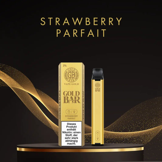 Gold Bar Einweg Vape - Strawberry Parfait