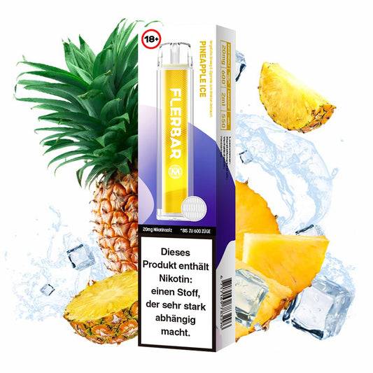 Flerbar M E-Shisha 600 - Pineapple Ice 20mg