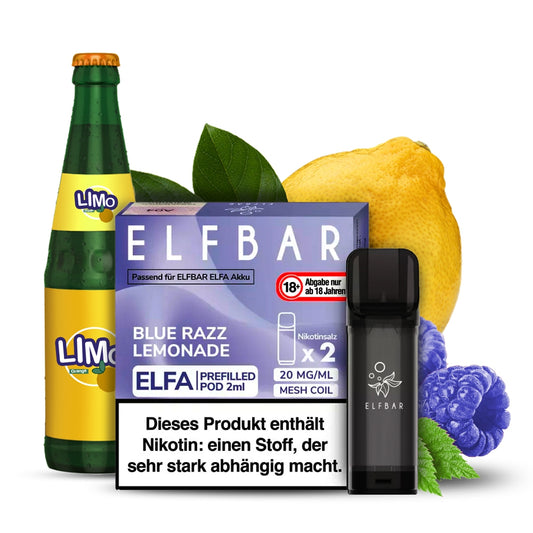 Elfbar ELFA Prefilled POD (2stk) - Blue Razz Lemonade 20mg