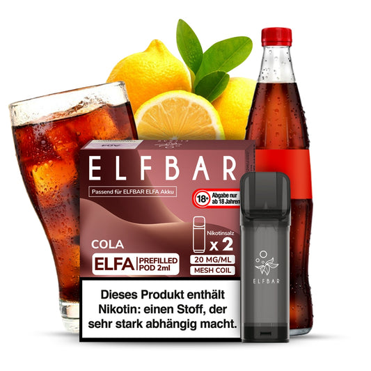 Elfbar ELFA Prefilled POD (2stk) - Cola Ice 20mg