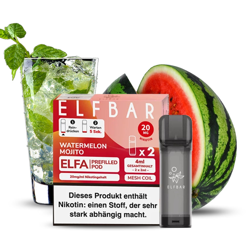 Elfbar ELFA Prefilled POD (2stk) - Watermelon Mojito 20mg