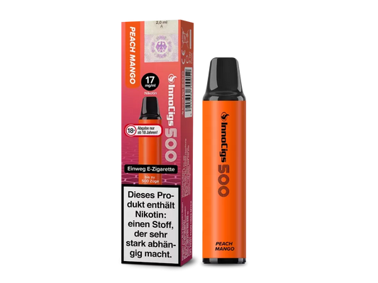 INNOCIGS 500 Peach Mango bis 500 Züge