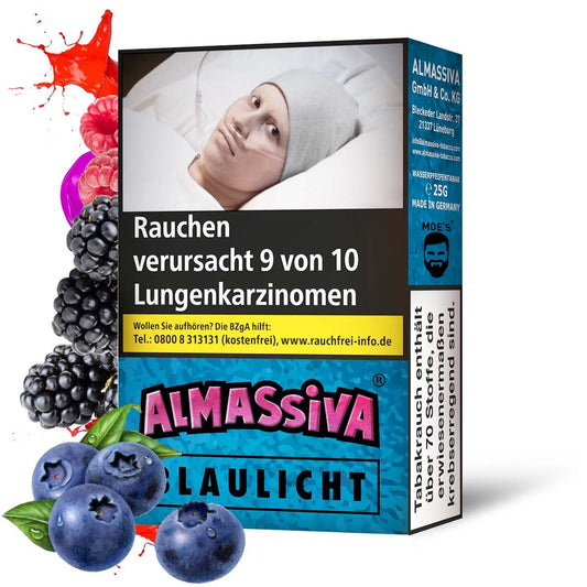 Shisha Tabak Al Massiva - Blaulicht - 1 Packung